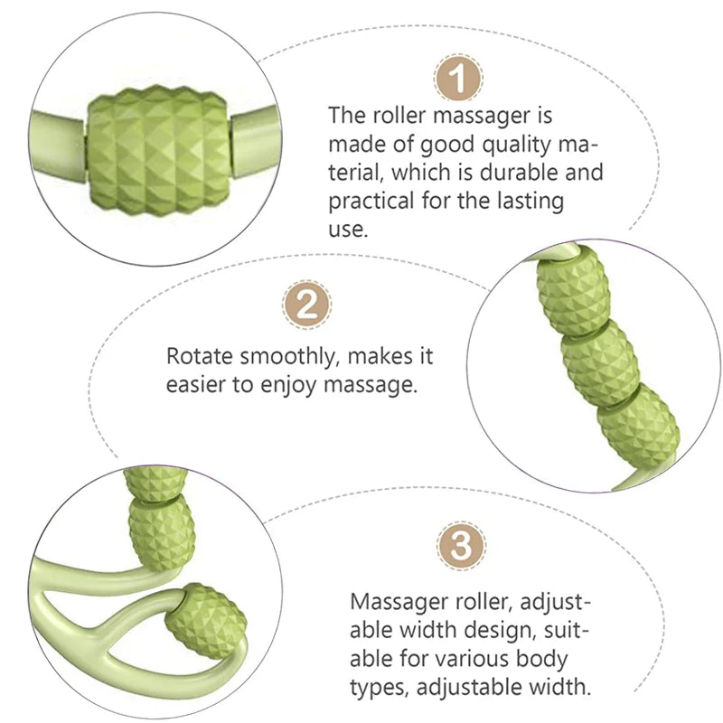 Muscle Roller Trigger Point Muscle Roller Foam Roller Deep Massage Tool for Relieve Muscle Soreness Stiffness and Tight Muscles