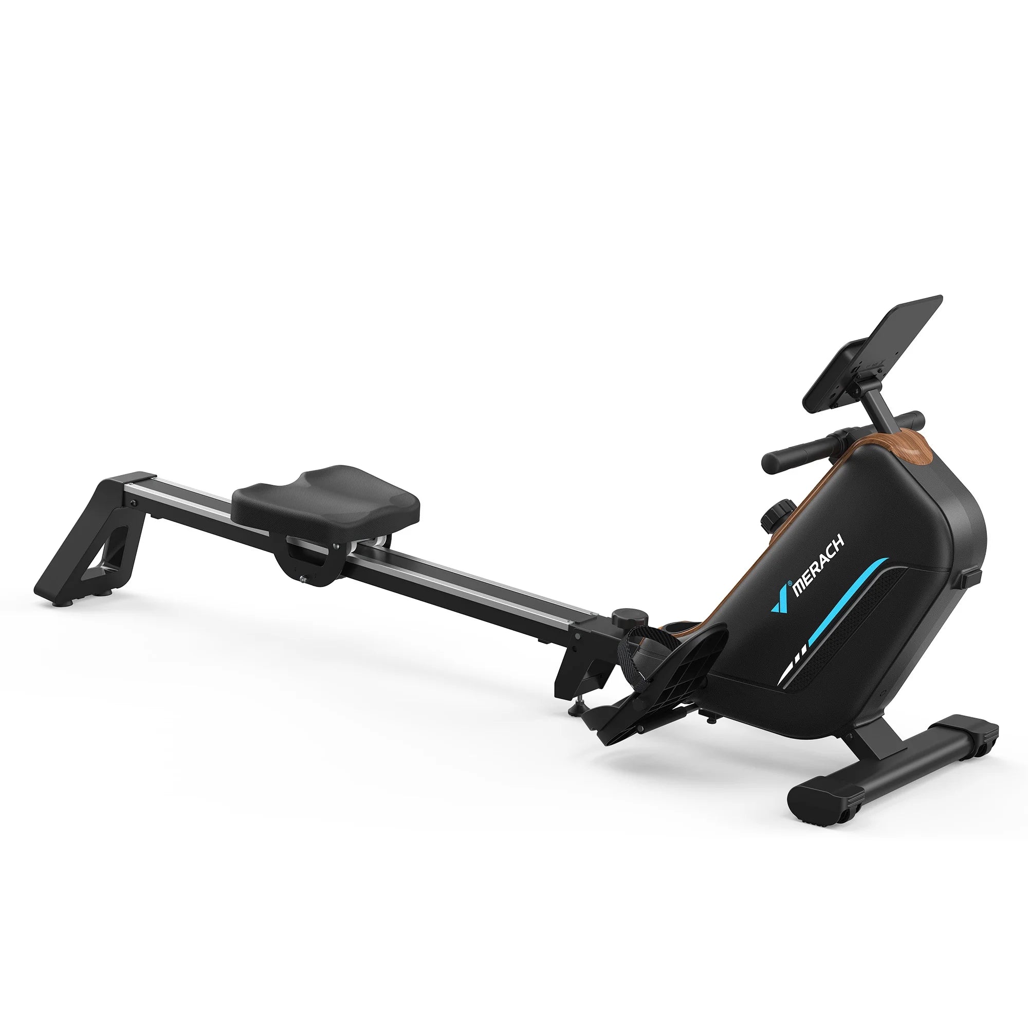 Magnetic Rowing Machines for Home, Quiet Row Machine with 51.2" Extended Rail, 16-Level Powerful Magnetic Rower and 350 LBS Weight Capacity