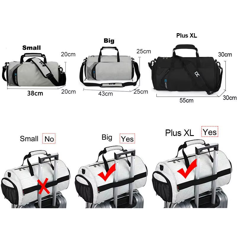 Men Gym Bag Dry Wet for Yoga Women Training Tas Travel Sac De Sport Outdoor Swim Women Shoes Fitness Weekender Shoulder Handbags