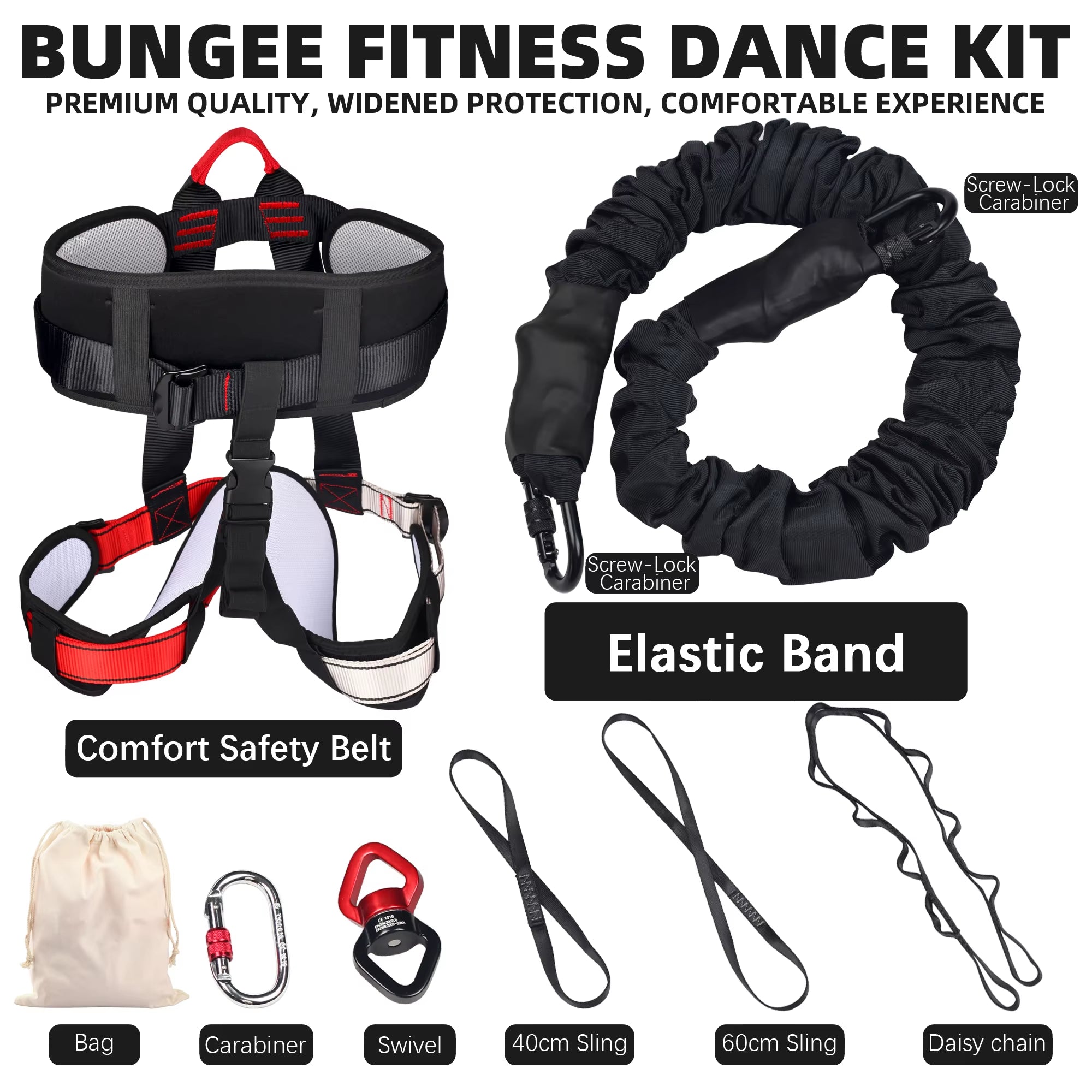 Heavy Bungee Fitness Kit Resistance Belt for Home Gym Yoga Rope Gravity Bungee Training Pro Tool for Home Gym Studio