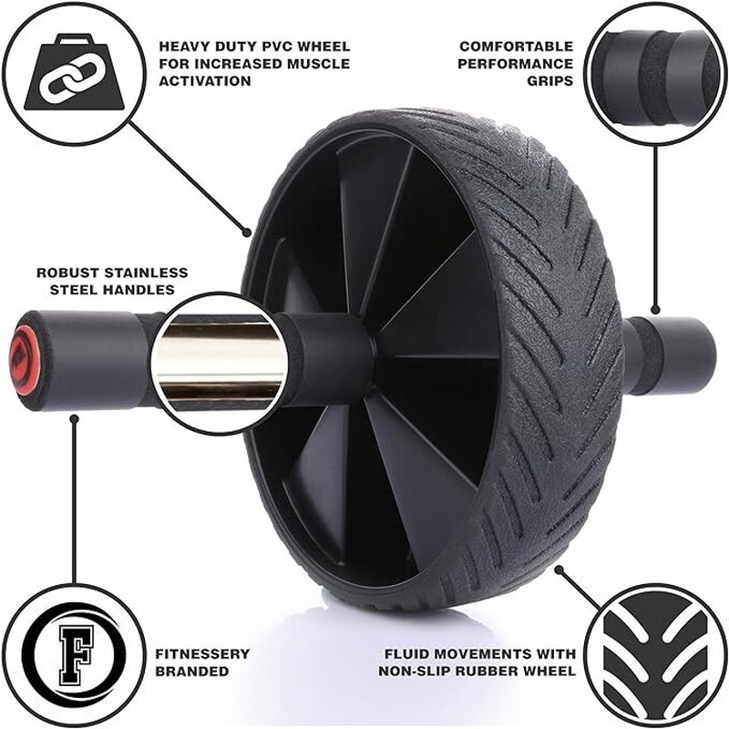Ab Roller Wheel Abdominal Fitness Gym Exercise Equipment Core Workout Training