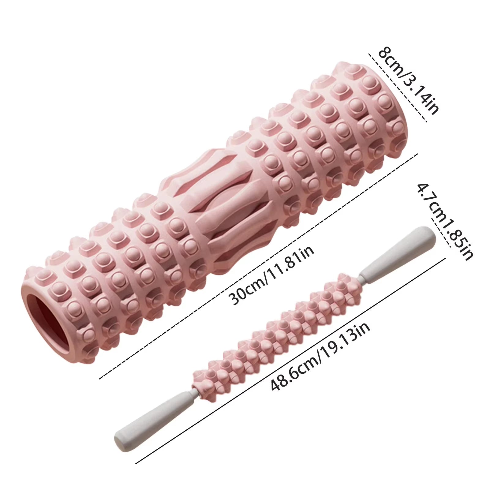 Yoga Column Foam Muscle Roller Fitness Pilates Back Muscle Relaxation Massage Roller Gym Home Myofascial Release Body Relaxation
