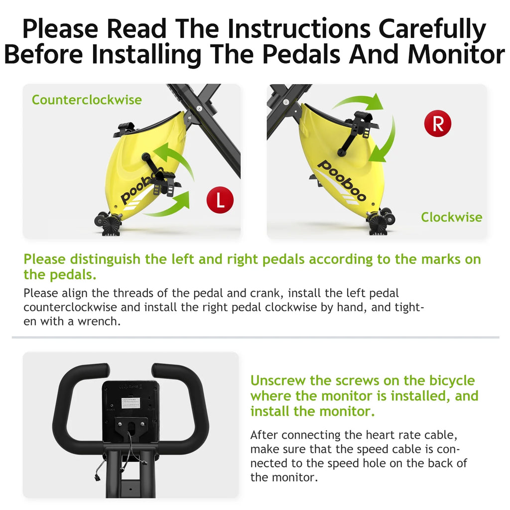 4In1 Folding Exercise Bike Indoor Cycling Bike Stationary Magnetic X Bike Gym Workout 300Lb Easy to Get On/Off